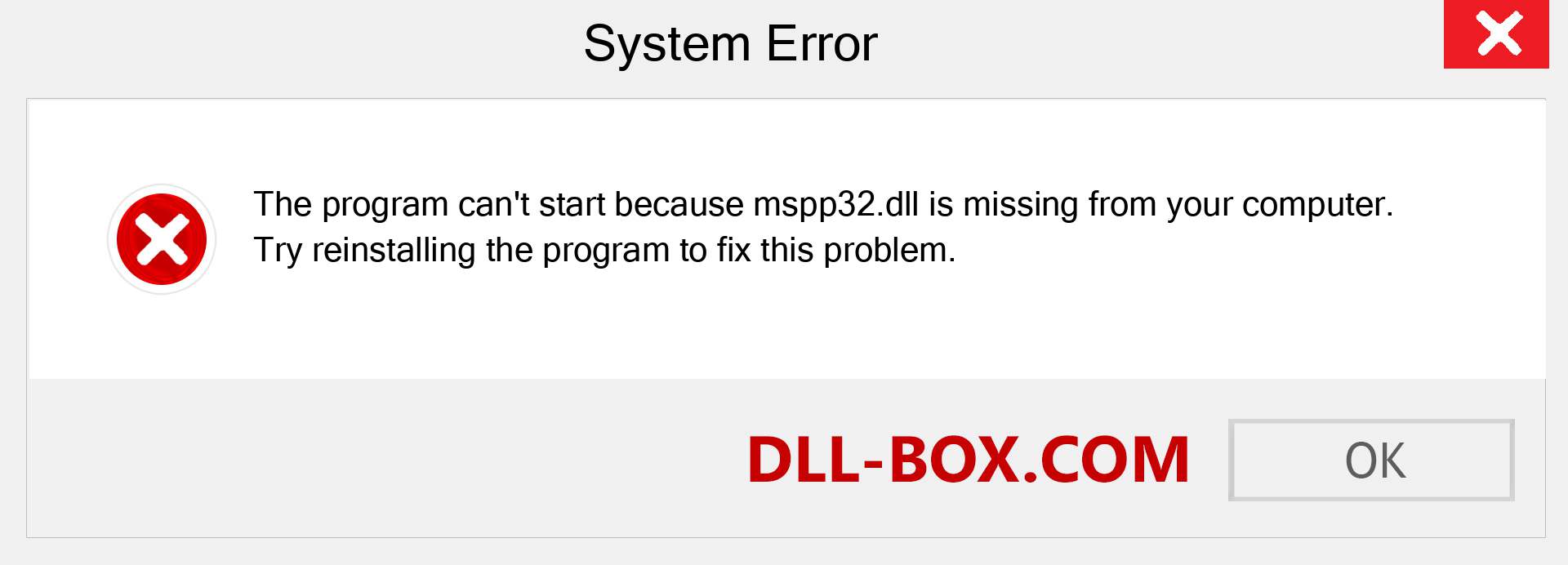  mspp32.dll file is missing?. Download for Windows 7, 8, 10 - Fix  mspp32 dll Missing Error on Windows, photos, images