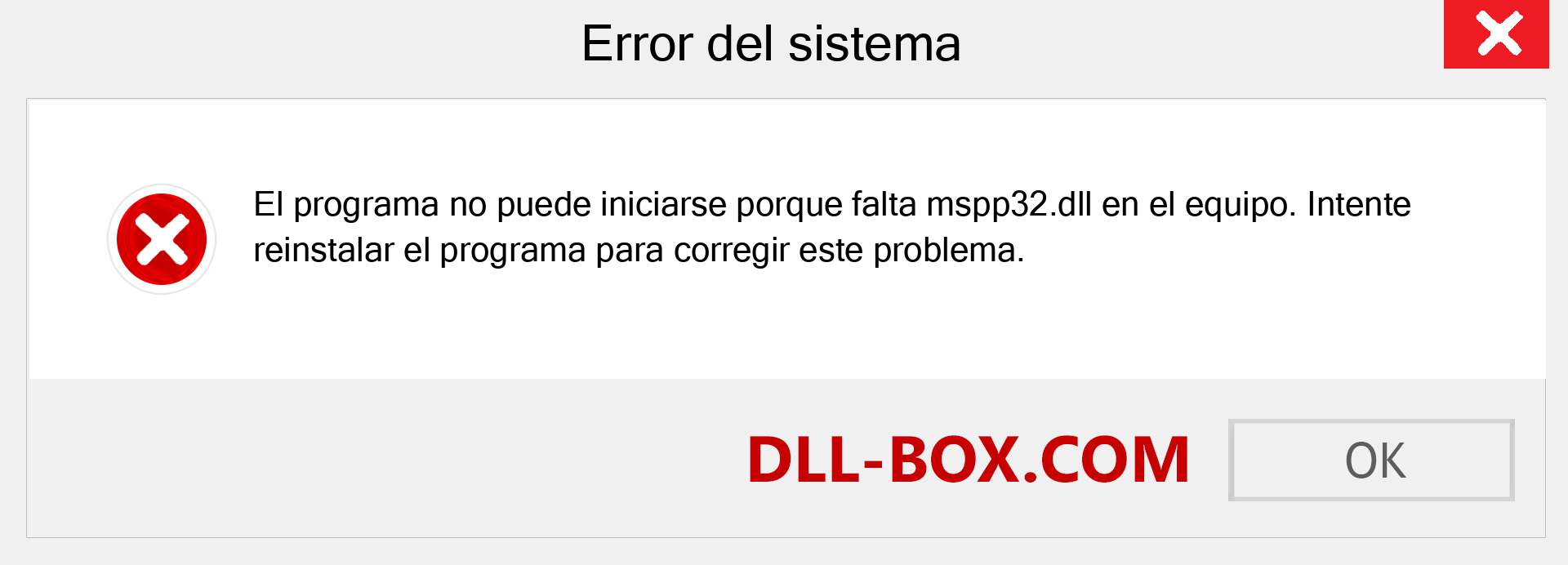¿Falta el archivo mspp32.dll ?. Descargar para Windows 7, 8, 10 - Corregir mspp32 dll Missing Error en Windows, fotos, imágenes